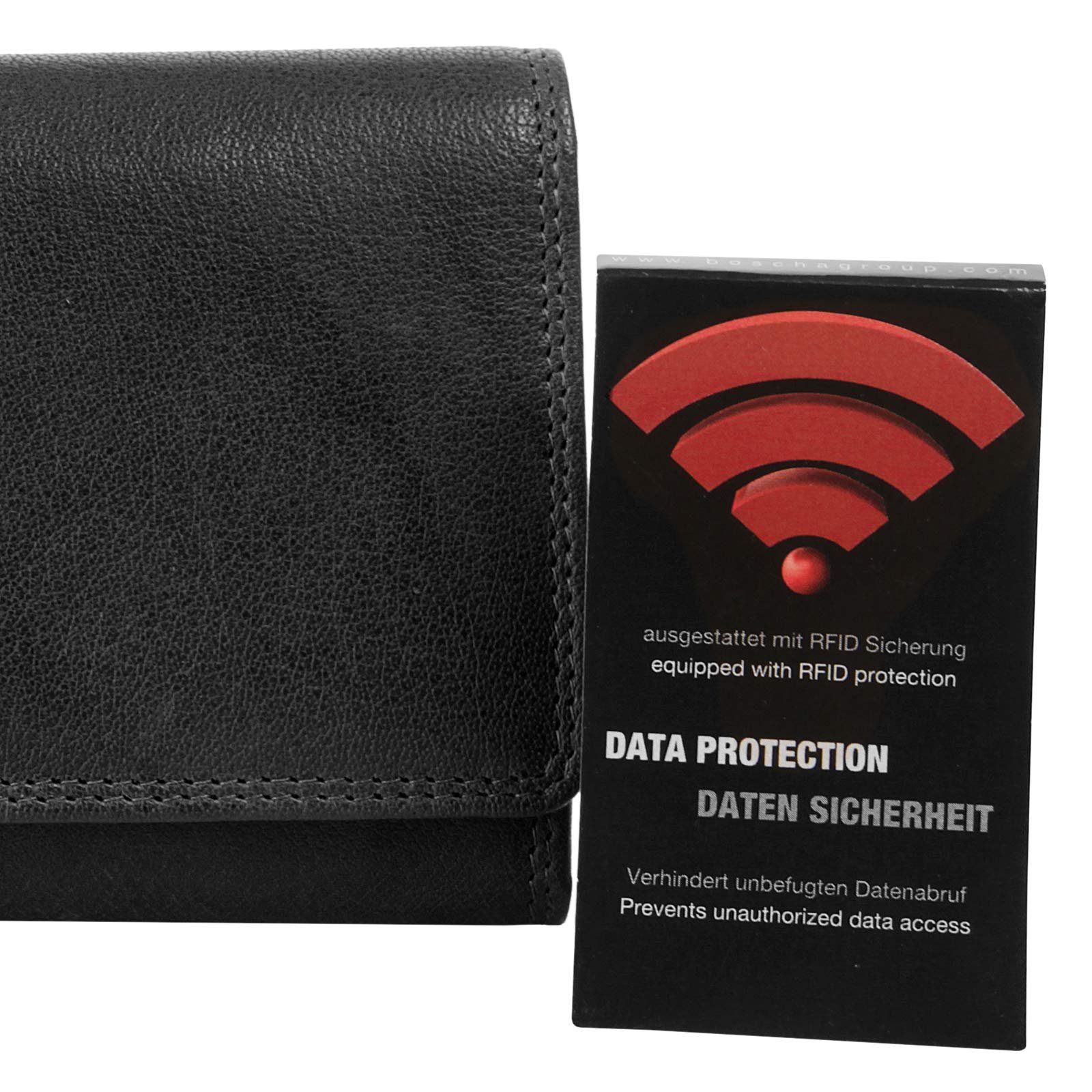 Гаманець Жіночий Cluty Шкіра RFID 020352 Чорний Стандартний розмір, фото №7