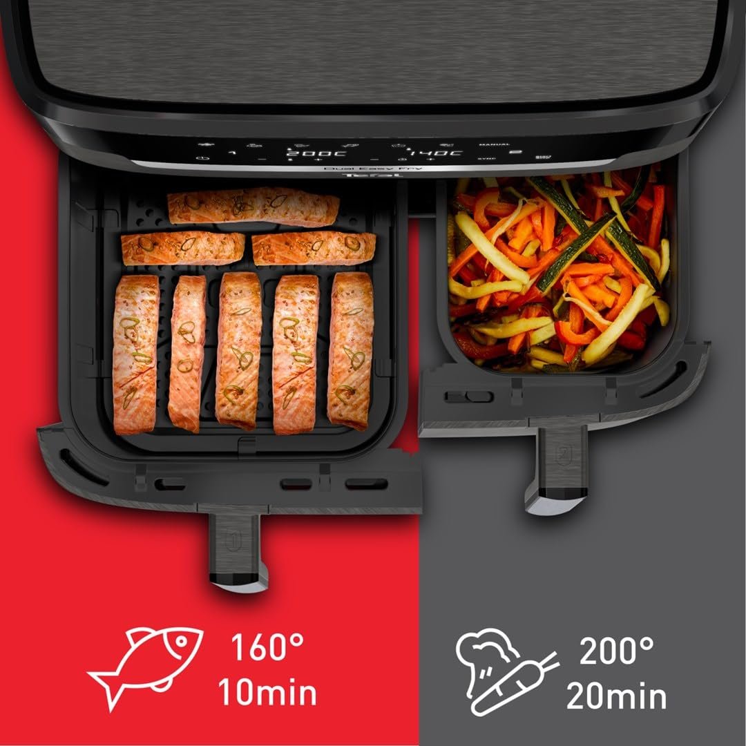 Мультипечь Tefal Dual Easy Fry EY942H 11L, фото №8 Мультипечь Tefal Dual Easy Fry EY942H 11L, фото №8