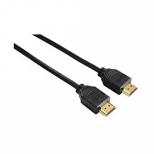 Кабель мультимедийный HDMI to 1.5m Black Ethernet Gold HAMA 00205002 - Фото 1