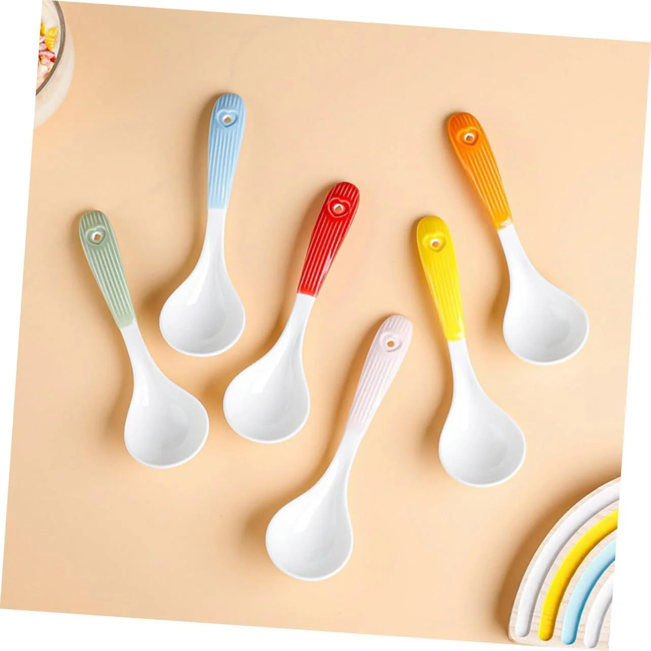 Ложка керамічна Ipetboom набір 6 штук, фото №6