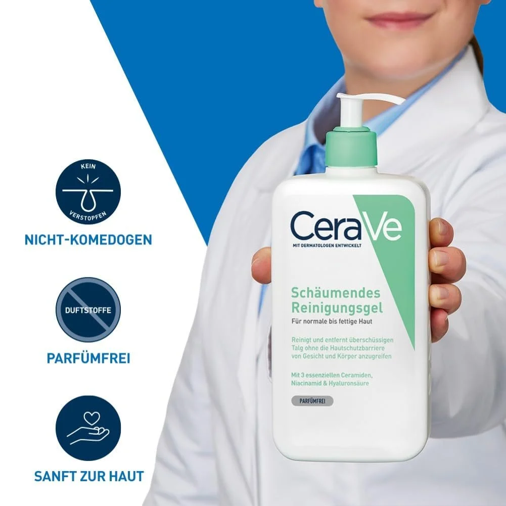 Гель пенящийся CeraVe для нормальной и жирной кожи, 562 мл, фото №3 Гель пенящийся CeraVe для нормальной и жирной кожи, 562 мл, фото №3