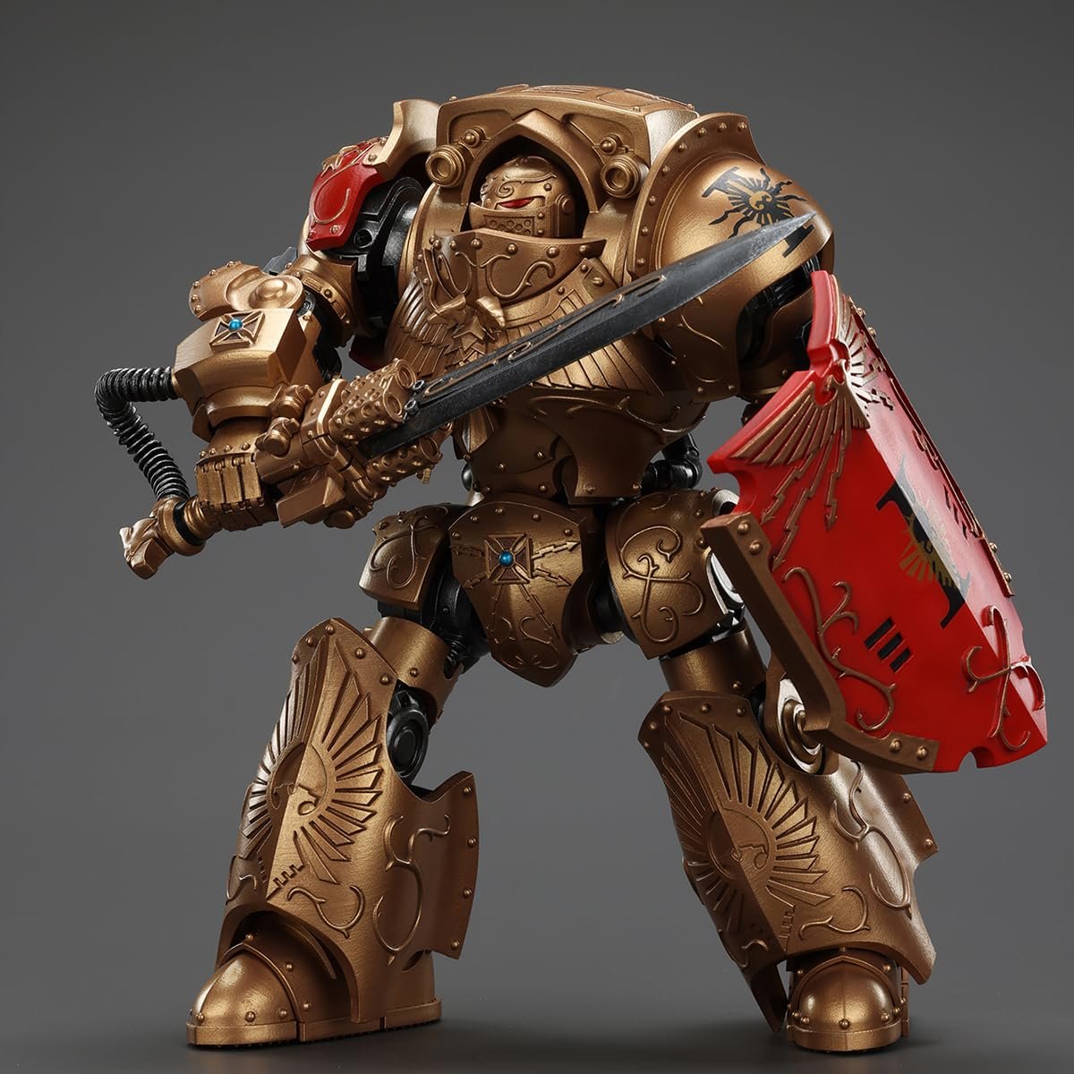 Фигурка JOYTOY Warhammer The Horus Heresy Legio Custodes Contemptor-Galatus Dreadnought 1/18 JT00805, фото №3