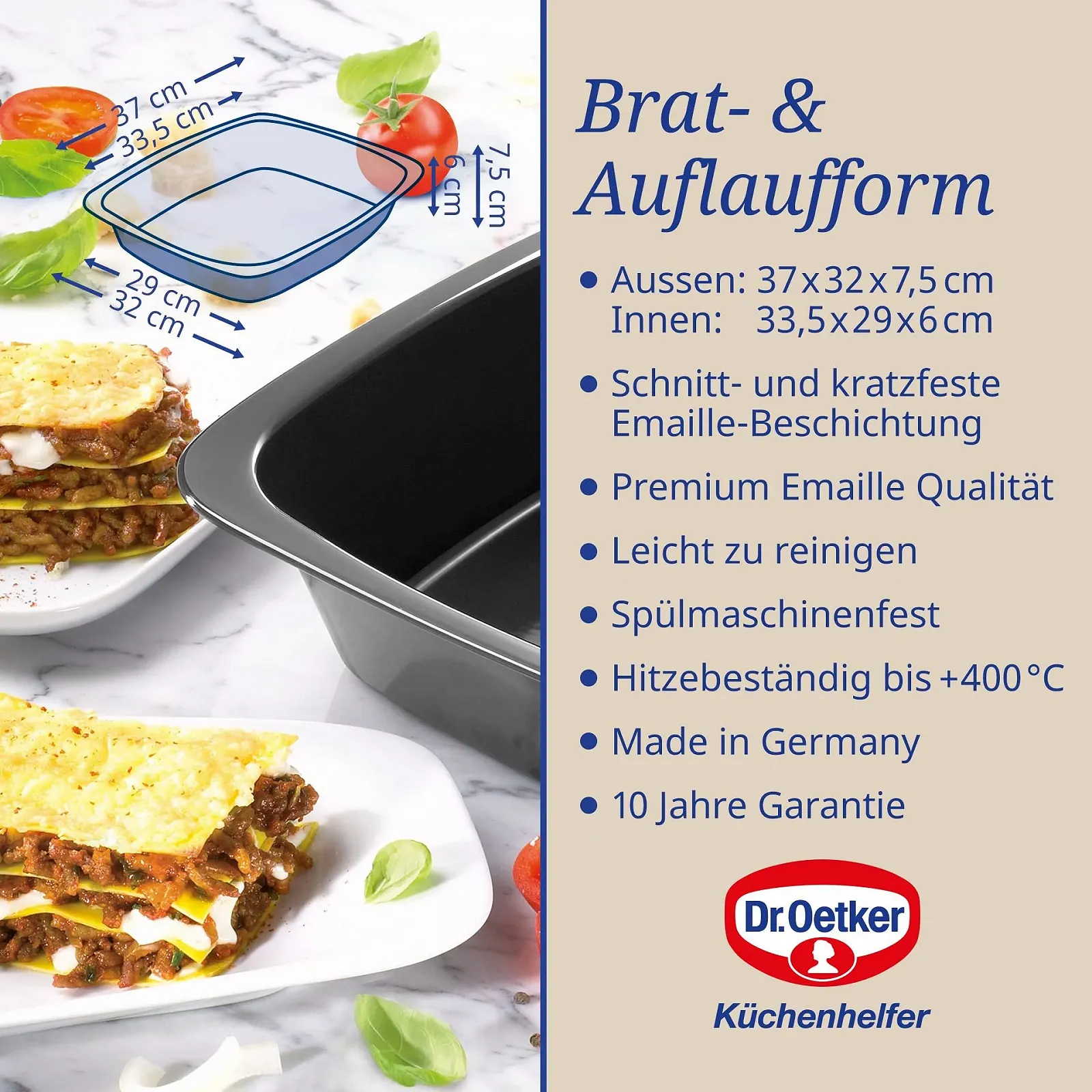 Форма для запікання Dr. Oetker Baking Ideas 33 см чорна, фото №3