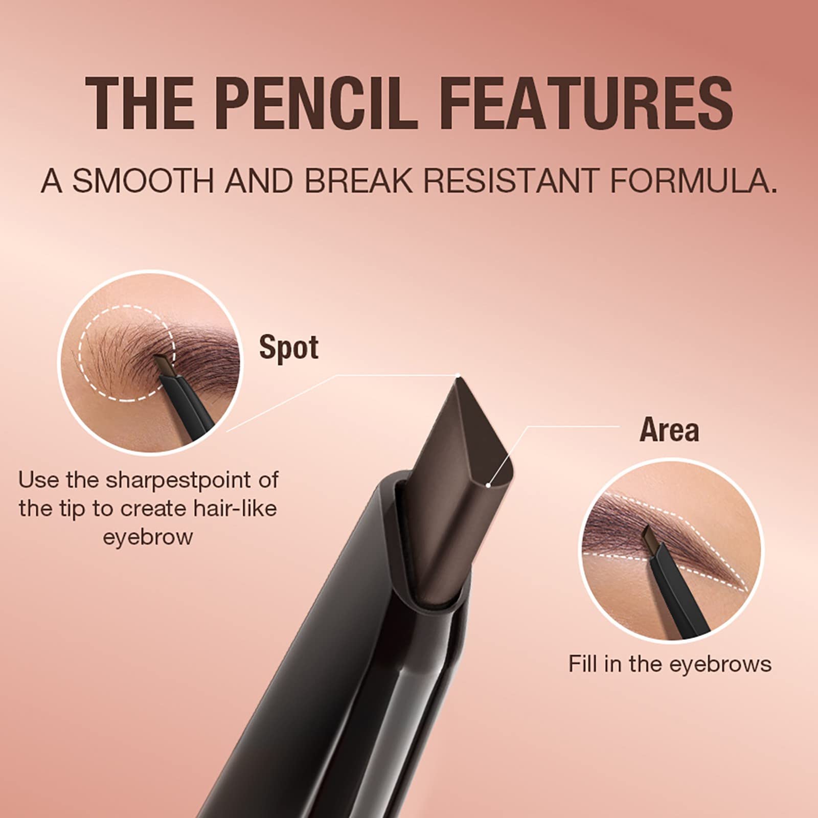 Карандаш для бровей Schwarze треугольный Hellbraun (BW3, One Size), фото №7