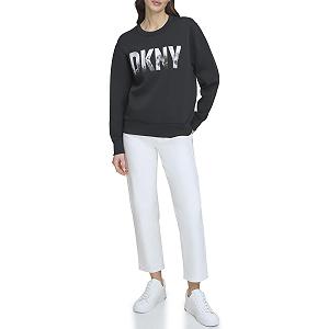Пуловер DKNY Skyline Женский с круглым вырезом и логотипом - Фото 1