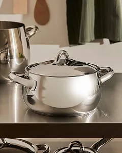 Кастрюля Alessi Mami SG101/24 нержавеющая сталь 24 см synthetic.ua - Фото 1