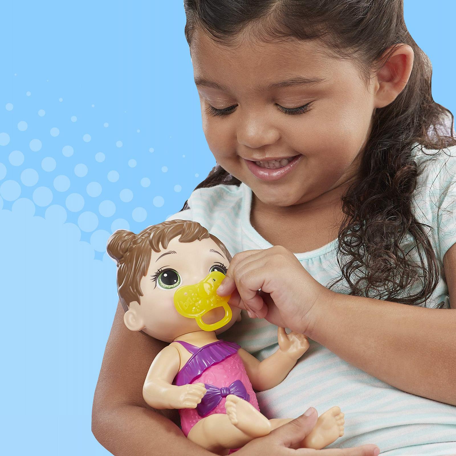 Кукла Hasbro Baby Alive Splash'n Snuggle Baby с аксессуарами для игры в воде Коричневые волосы, фото №3