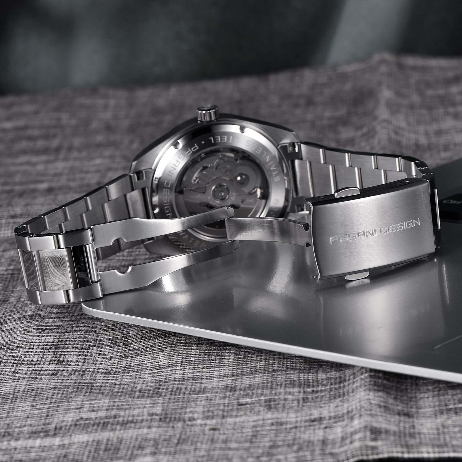 Годинник Pagani Design 1788 GMT Automatic для Чоловіків Нержавіюча Сталь 100 м Водонепроникний, фото №5