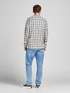 Рубашка Jack&Jones SLIM FIT В клетку Бежевый synthetic.ua - Фото 1