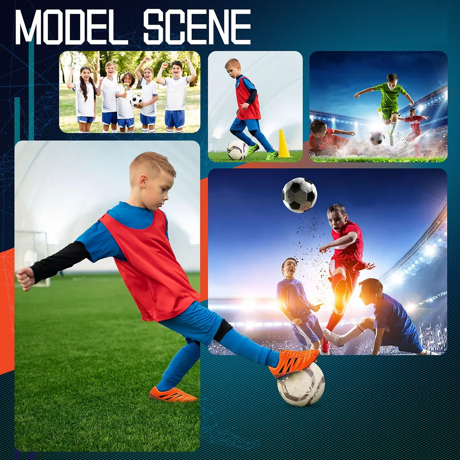 Футбольные бутсы Littleplum Детские Футбольные бутсы для футбола для игры на улице, фото №7