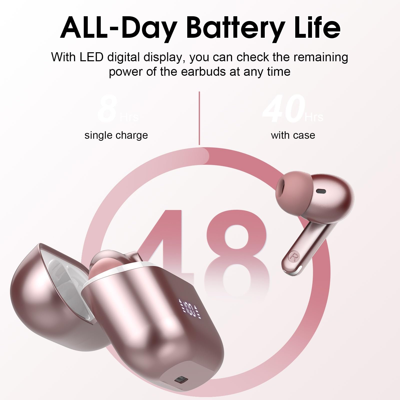 Навушники-перекладачі Rose Gold, фото №8