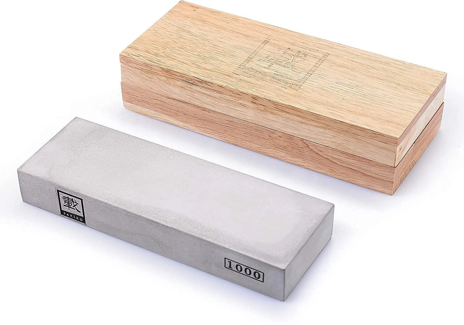 Точильний камінь Zayiko Whetstone 1000 Grit Silicon Carbide у дерев'яній коробці, фото №8
