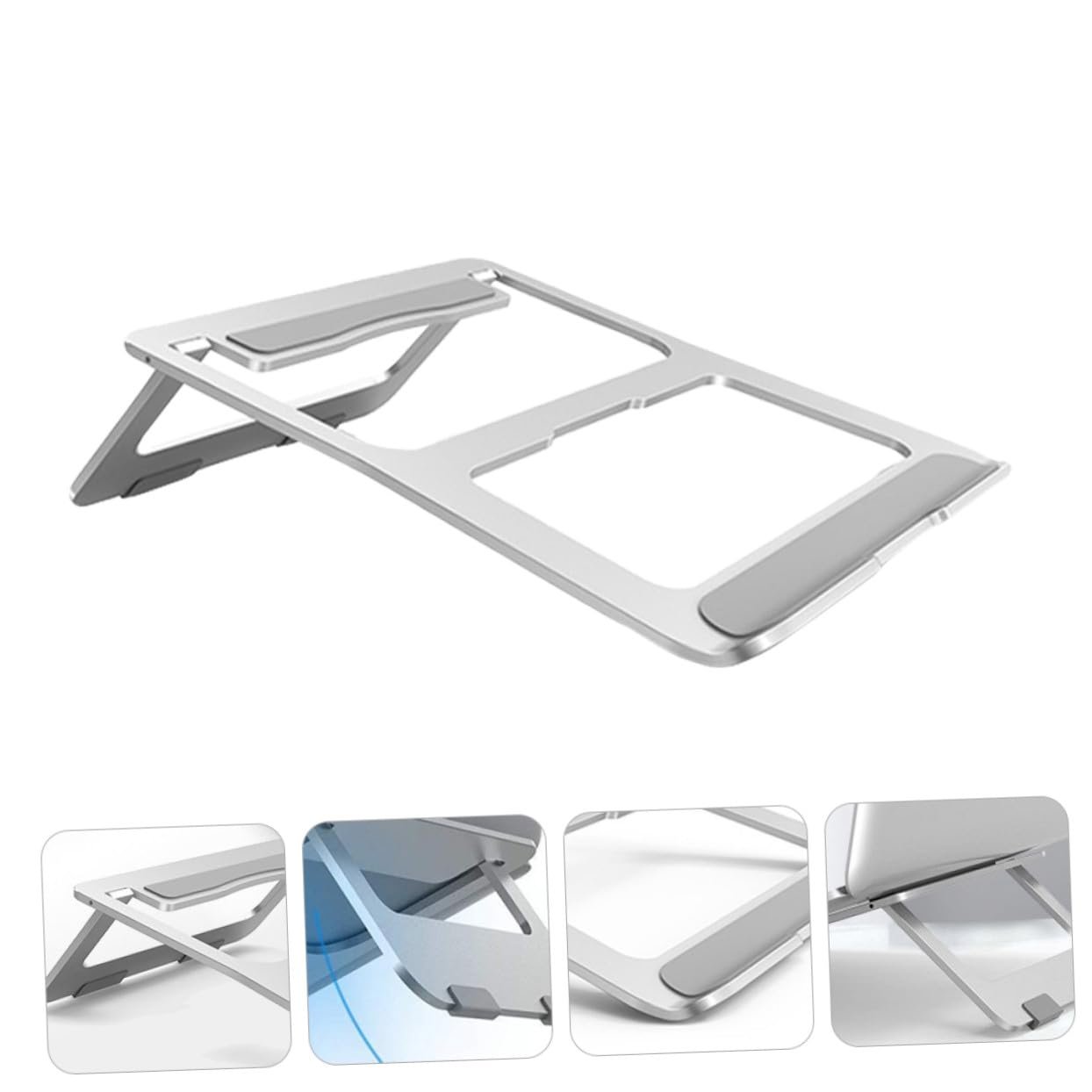Підставка для ноутбука SEWACC Сплав алюмінію складана Ергономічна нековзна Міцна, фото №2 Підставка для ноутбука SEWACC Сплав алюмінію складана Ергономічна нековзна Міцна, фото №2