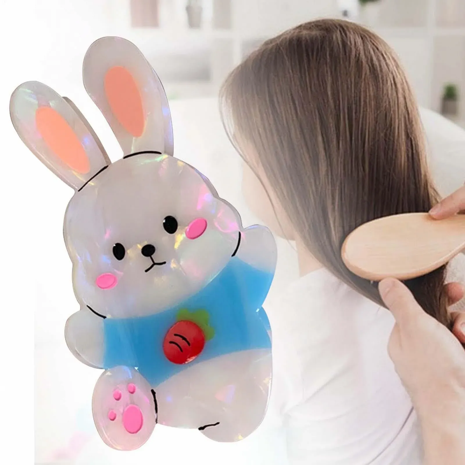 Заколка для волос В виде кролика Ацетатная, фото №3 Заколка для волос В виде кролика Ацетатная, фото №3