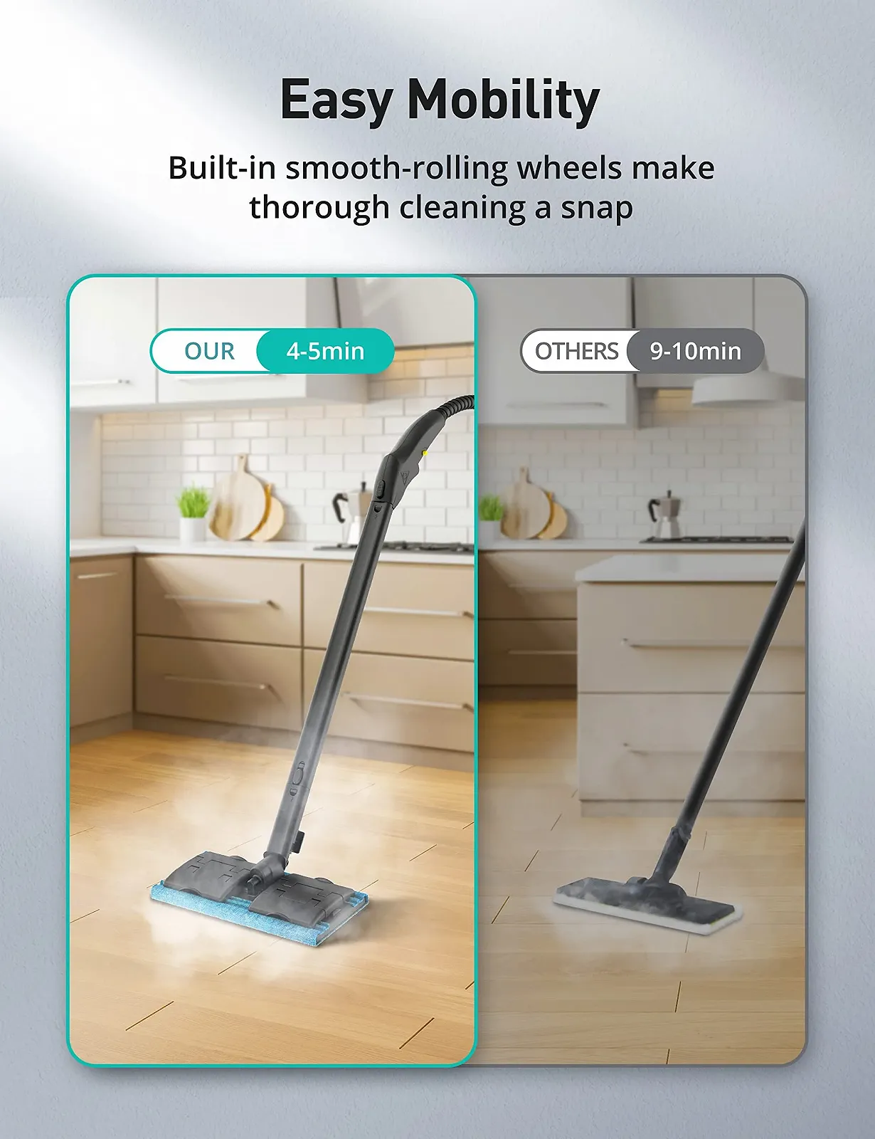 Пароочисник Aspiron 1,5 л 21 аксесуар Blue, фото №4 Пароочисник Aspiron 1,5 л 21 аксесуар Blue, фото №4