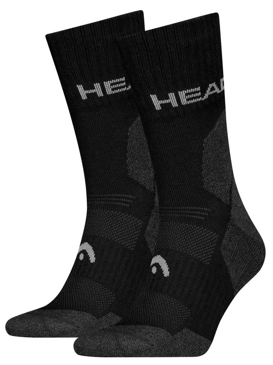 Шкарпетки Head HIKING ALL CLIMATES CREW 2P Чорний  39-42, фото №1