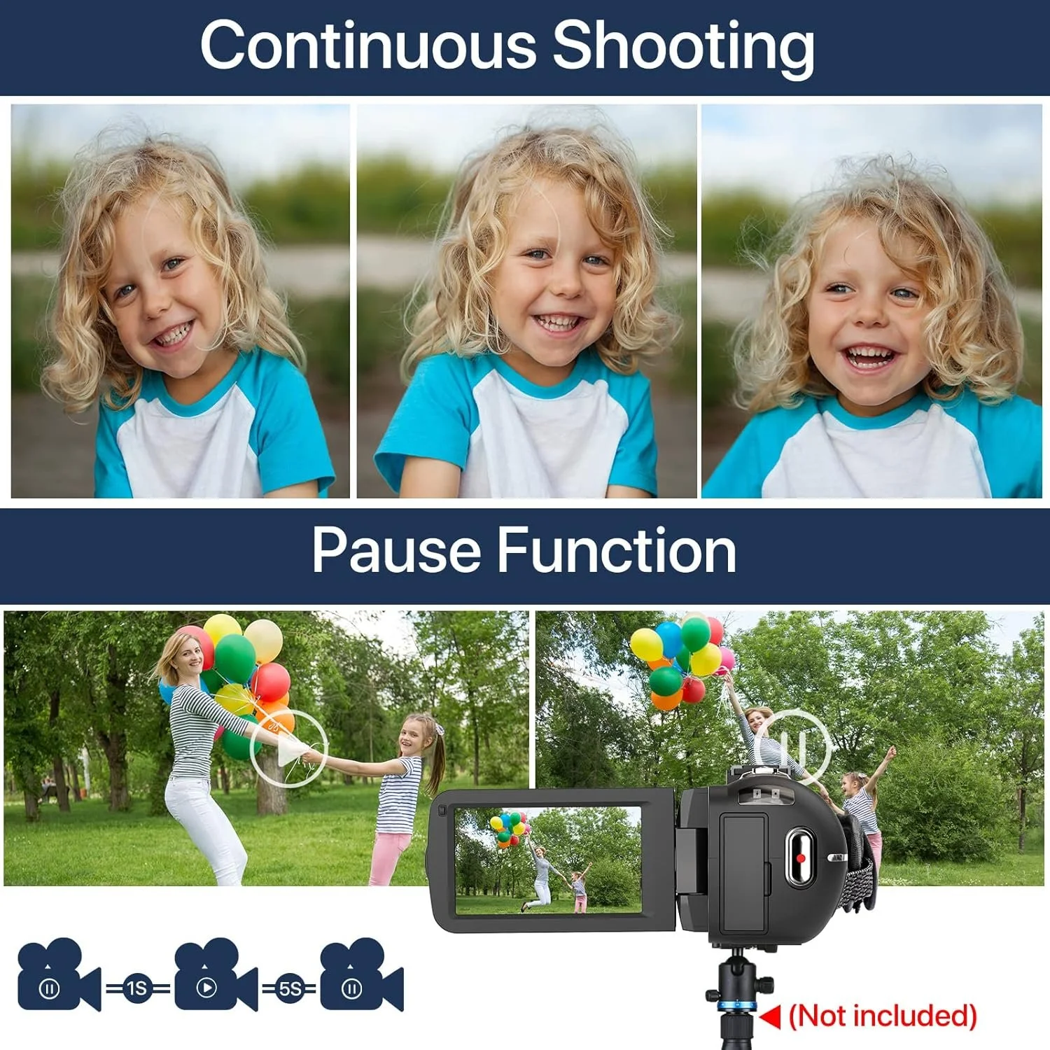 Цифрова відеокамера Vahoiald 301STRM / 36Мп / Full HD / 30fps / 16Х зум / Чорна, фото №5 Цифрова відеокамера Vahoiald 301STRM / 36Мп / Full HD / 30fps / 16Х зум / Чорна, фото №5