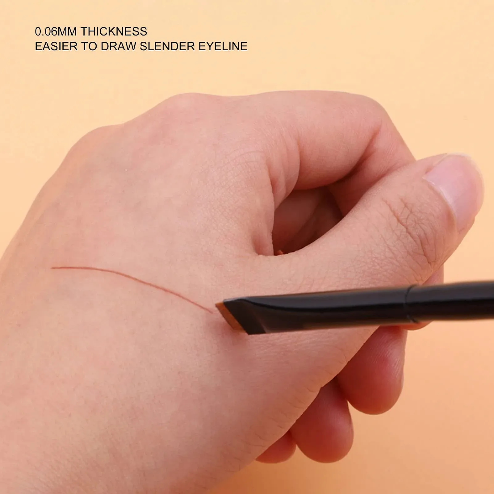 Пензлі ANKROYU для підводки очей плаский 10 шт. ультратонкий, фото №5 Пензлі ANKROYU для підводки очей плаский 10 шт. ультратонкий, фото №5