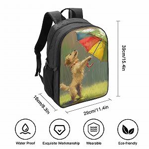 Шкільний рюкзак DPEOANEBN Golden Retriever для дівчаток-підлітків, шкільний ранець для початкової школи, дитяча шкільна сумка, повсякденний рюкзак, 40x28x16 см synthetic.ua - Фото 1