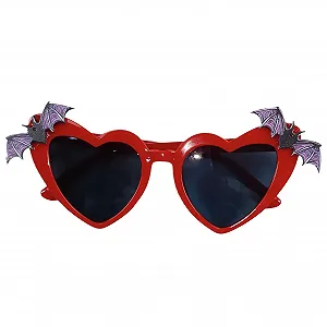 Солнцезащитные очки Сердце Дизайн Летучая мышь Защита от УФ-излучения - Фото 1
