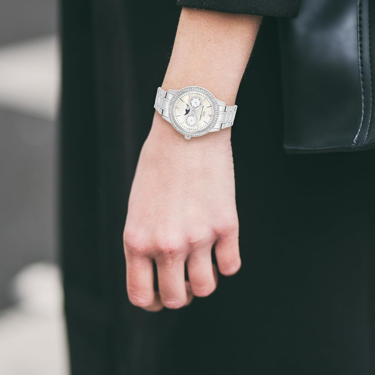 Жіночий годинник Rhodenwald & Söhne 10010436 Аналоговий Кварцовий Мультифункціональний Браслет з нержавіючої сталі, фото №6