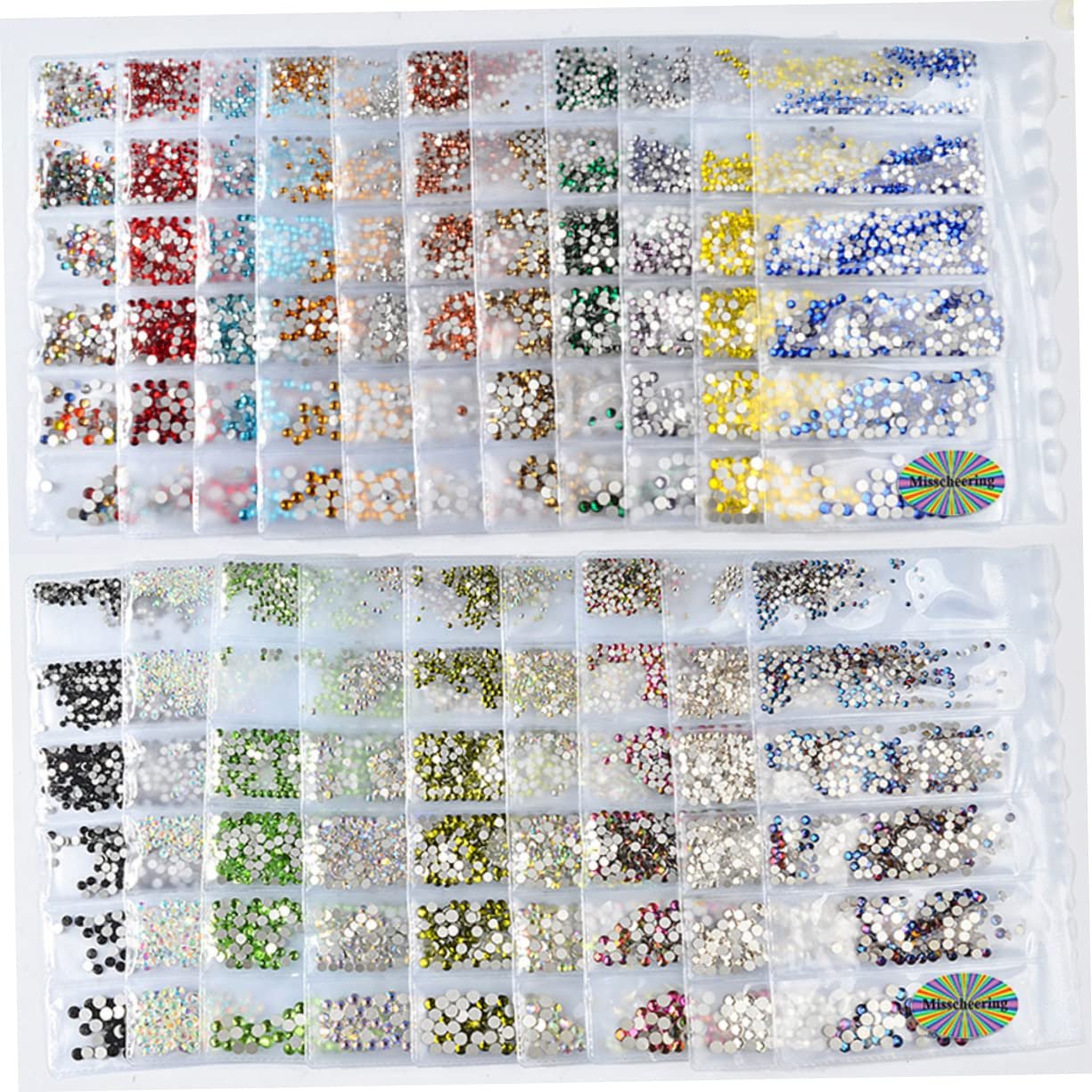 Стрази для нігтів minkissy Кристали, прикраси, макіяж, матеріали, змішані кольори, фото №6