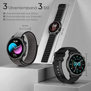 Смартчасы Женский Android Круглый Металлический Браслет synthetic.ua - Фото 1