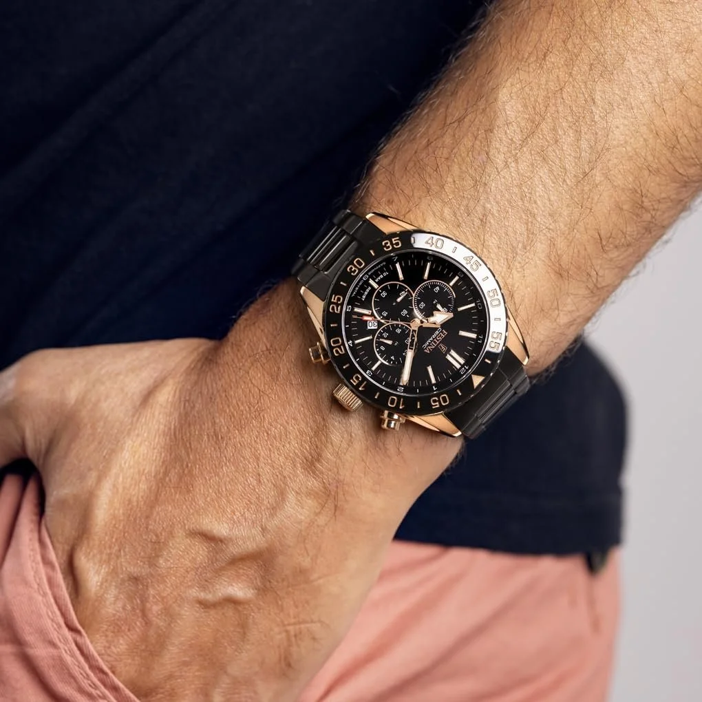 Мужские аналоговые кварцевые часы Festina F20578/1 с ремешком из нержавеющей стали, черные, фото №2 Мужские аналоговые кварцевые часы Festina F20578/1 с ремешком из нержавеющей стали, черные, фото №2