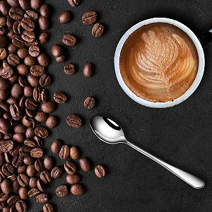 Ложка кофейная Tablespoon Маленькая ложка из нержавеющей стали, 12 см (12 штук, кофейные ложки) synthetic.ua - Фото 1