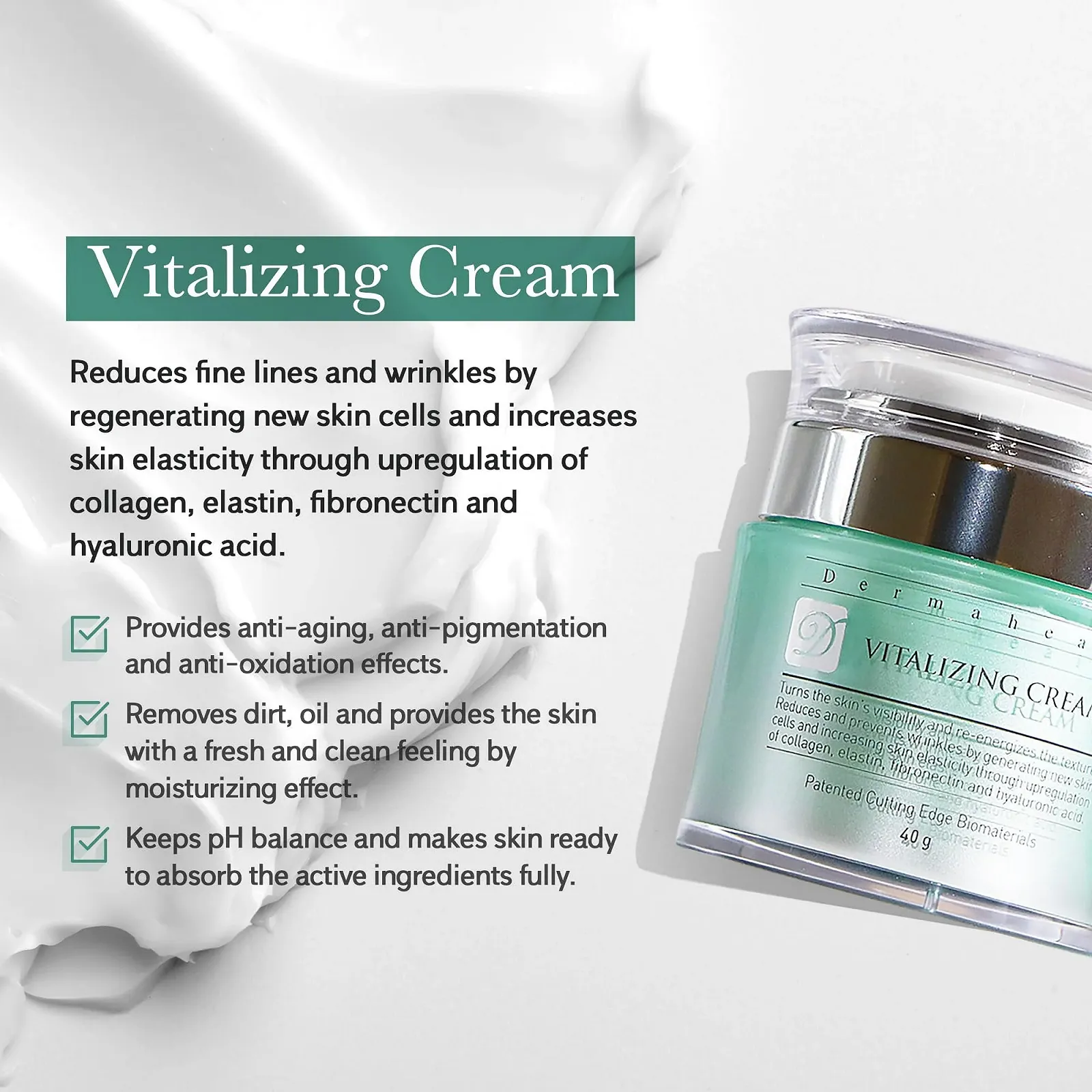 Крем для обличчя Dermaheal Cosmeceuticals Vitalizing відновлювальний 30 мл, фото №3 Крем для обличчя Dermaheal Cosmeceuticals Vitalizing відновлювальний 30 мл, фото №3