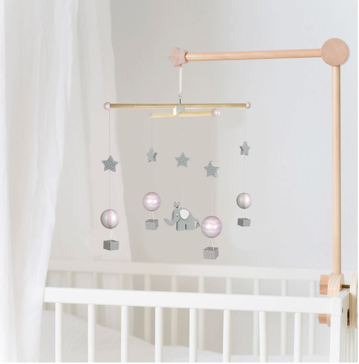 Карусель на ліжечко Дерев'яний LS-LebenStil Mobile Arm 32 x 60 см Коричневий, фото №5 Карусель на ліжечко Дерев'яний LS-LebenStil Mobile Arm 32 x 60 см Коричневий, фото №5