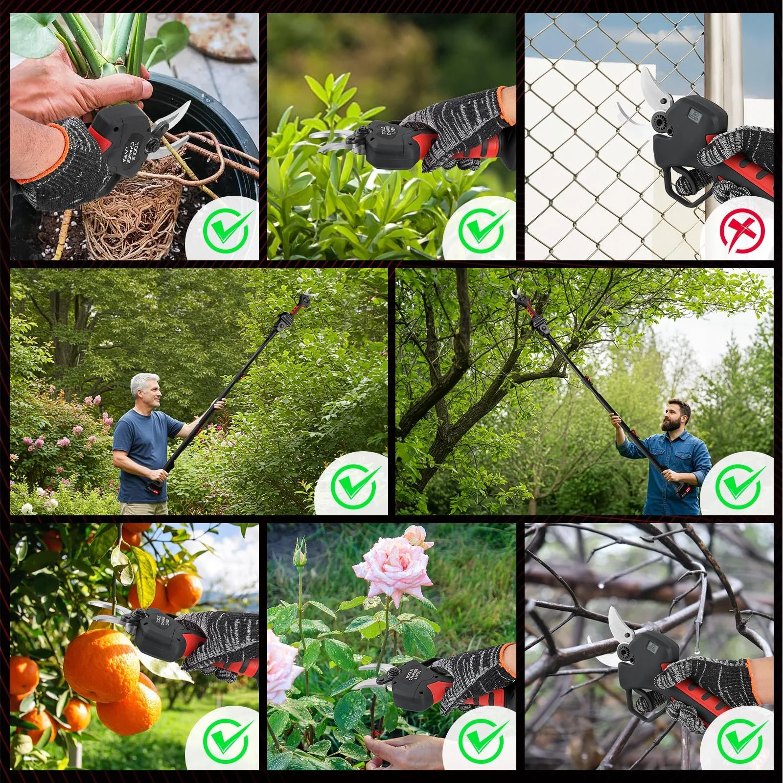 Секатор акумуляторний Електричний, фото №7