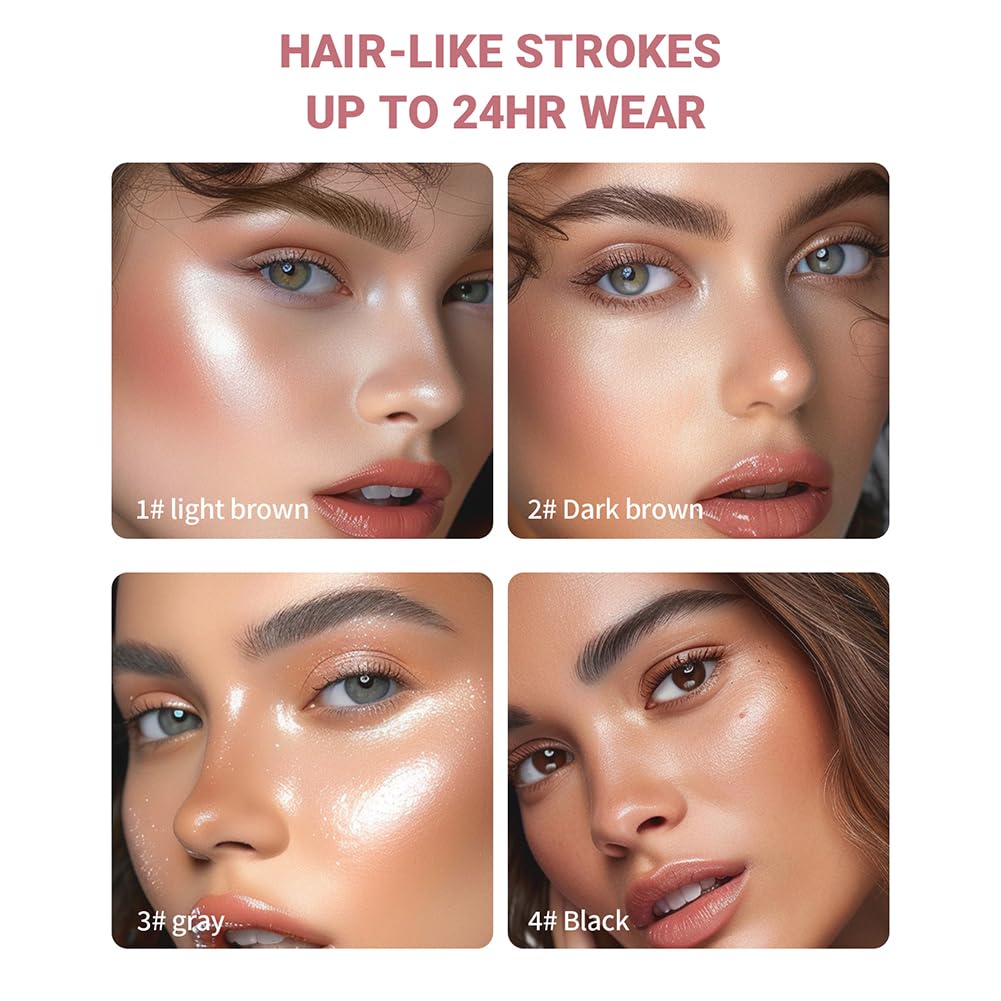 Олівець для брів Magic 3D Microblading Waterproof 02 Темна кава, фото №5