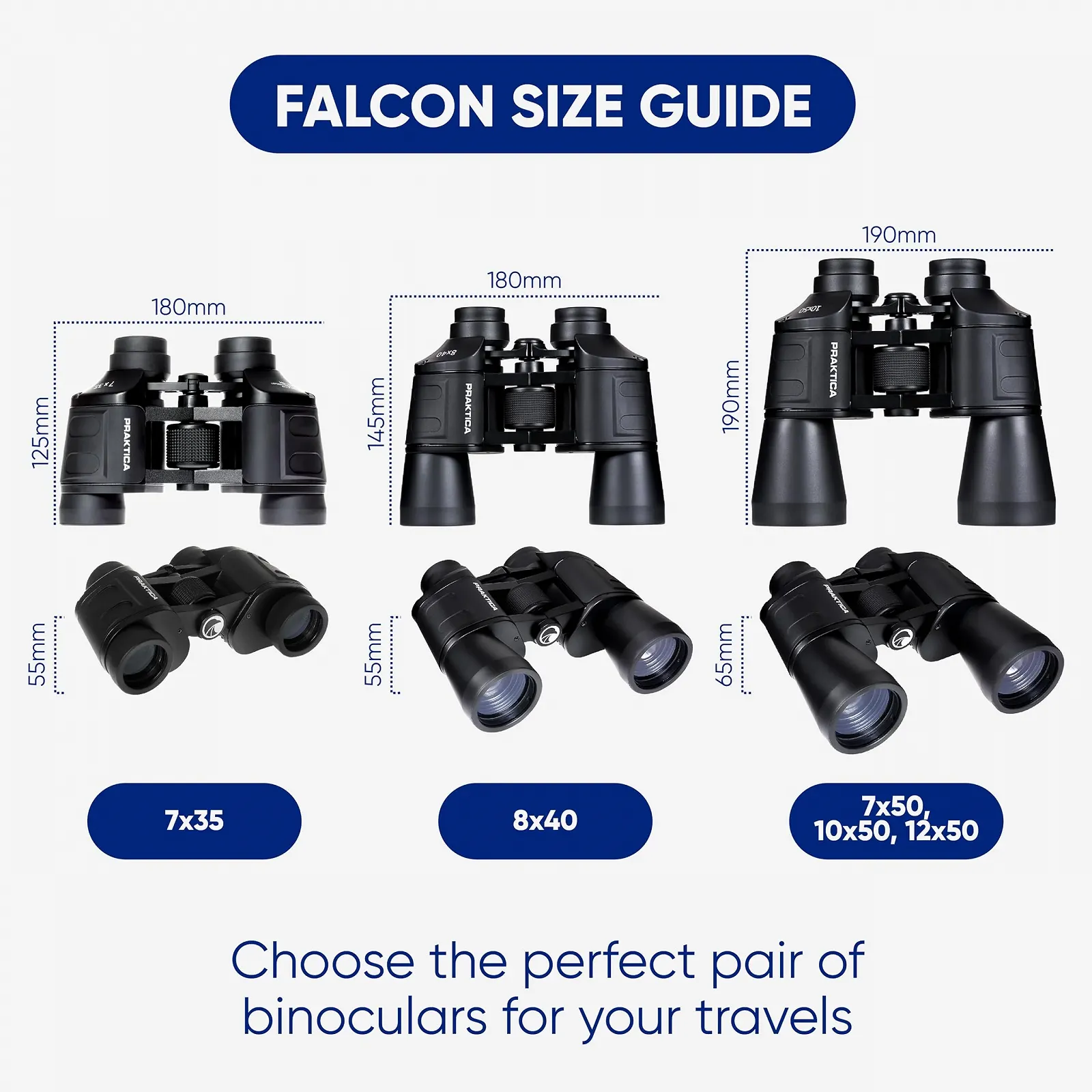 Бінокль Praktica Falcon 8x40 mm Sand, фото №9