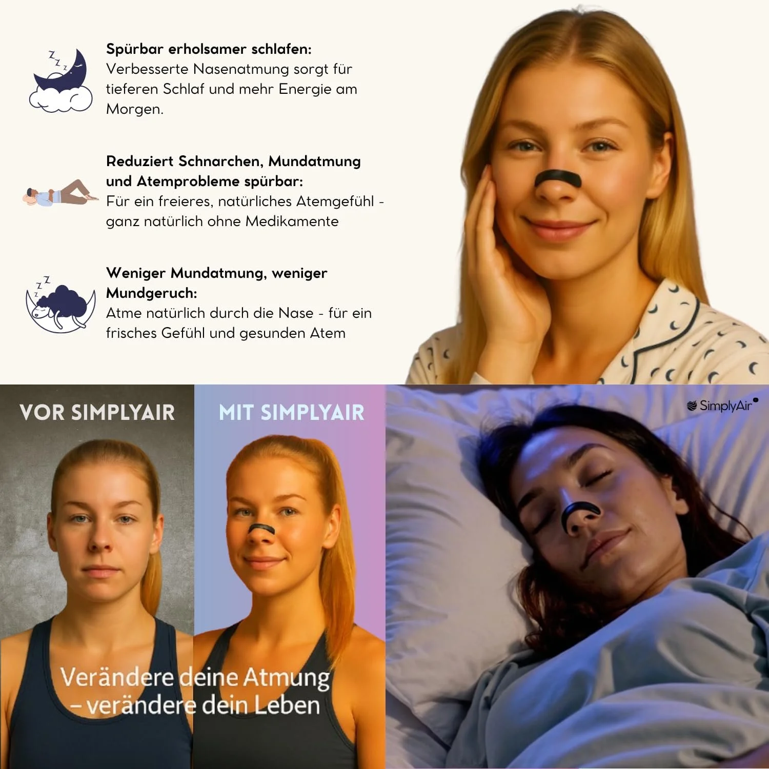 Магнитные полоски для носа для улучшения дыхания, сна, производительности во время занятий спортом и против храпа, фото №4