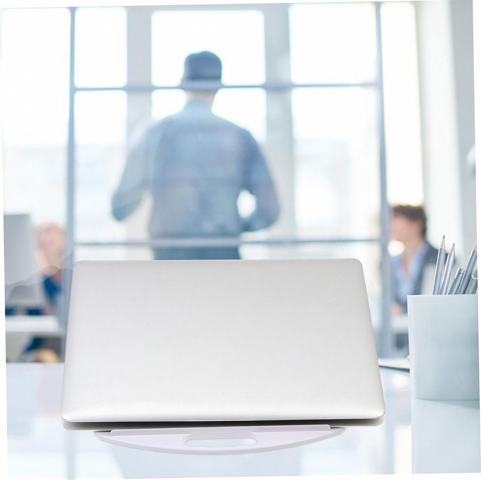 Підставка для ноутбука HOMSFOU Обертається з основою-радіатором Біла, фото №2