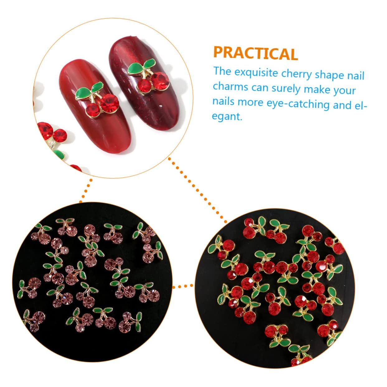 Украшение для ногтей FRCOLOR Kirsch, 160 шт., фото №9