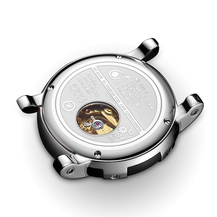 Чоловічий годинник Kronsegler Meteorite автоматичний з шкіряним ремінцем синій/синій обмежена серія з метеоритом, фото №5