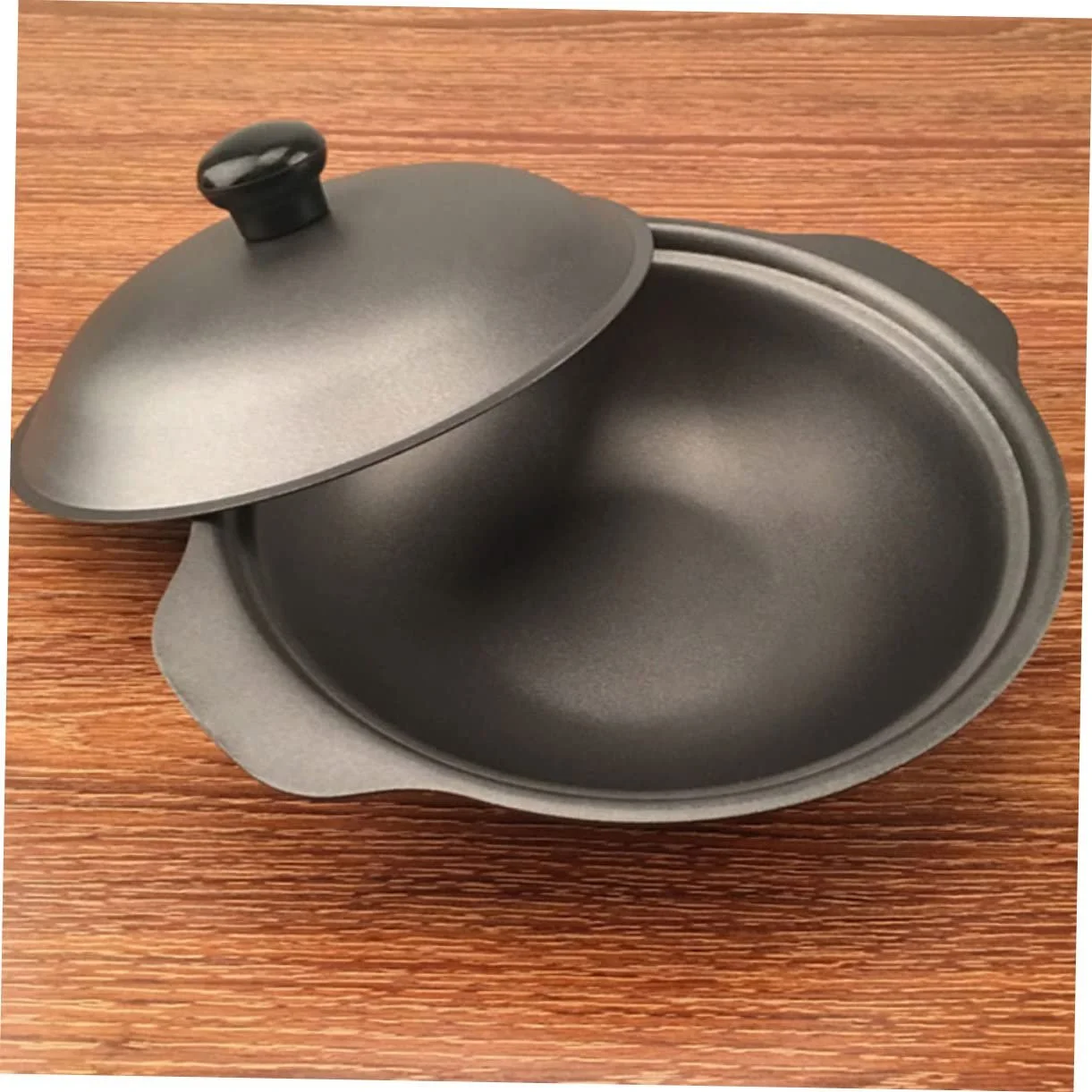 Чугунная кастрюля для запекания с крышкой для тушения, супов, риса и жаркого, фото №8