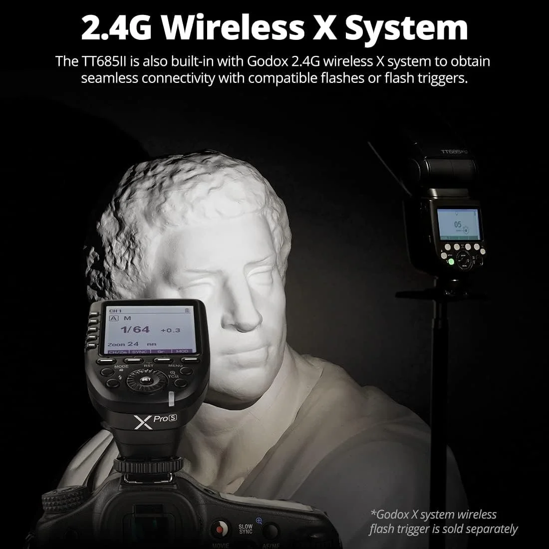 Спалах Godox TT685IIS до камери Sony Чорний, фото №5