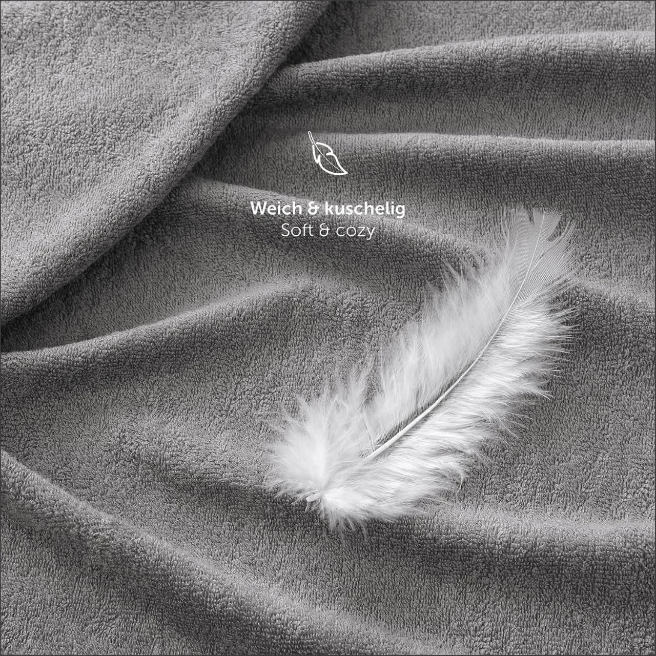 Простирадло на гумці Terry Blumtal 180 x 200 см Сірий, фото №6 Простирадло на гумці Terry Blumtal 180 x 200 см Сірий, фото №6