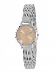 Женские часы MAREA B41403/3 - нержавеющая сталь, миланский ремешок, медный циферблат, 25 мм, 3 ATM, серебристый - Фото 1