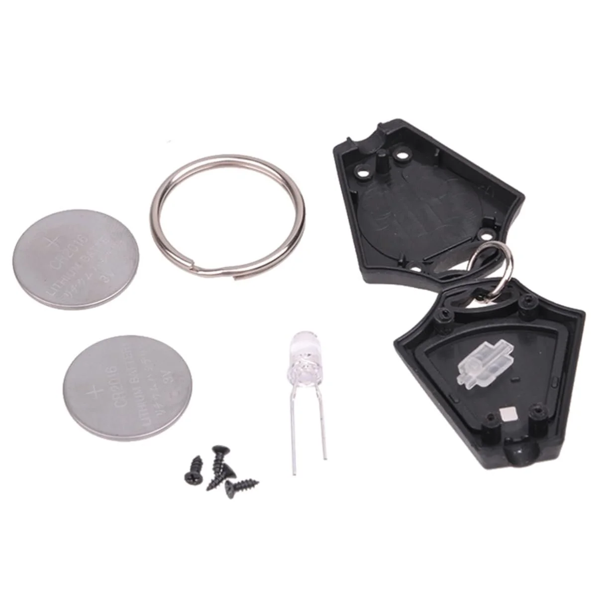 Фонарик Kisangel Брелок для ключей Светодиодный Мини-фонарик Противоударный брелок Мини-фонарик Подвеска для кошелька 20 шт, Как показано, фото №3