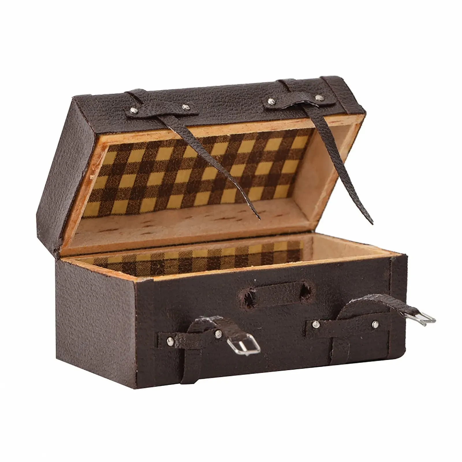 Кукольный дом VGEBY Винтажный с имитационным орнаментом 1:12 ПУ Leather Suitcase, фото №9 Кукольный дом VGEBY Винтажный с имитационным орнаментом 1:12 ПУ Leather Suitcase, фото №9