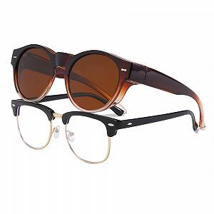 Солнцезащитные очки Long Keeper Polarised Over-Top Женские круглые для ношения поверх очков для вождения и путешествий - Фото 1