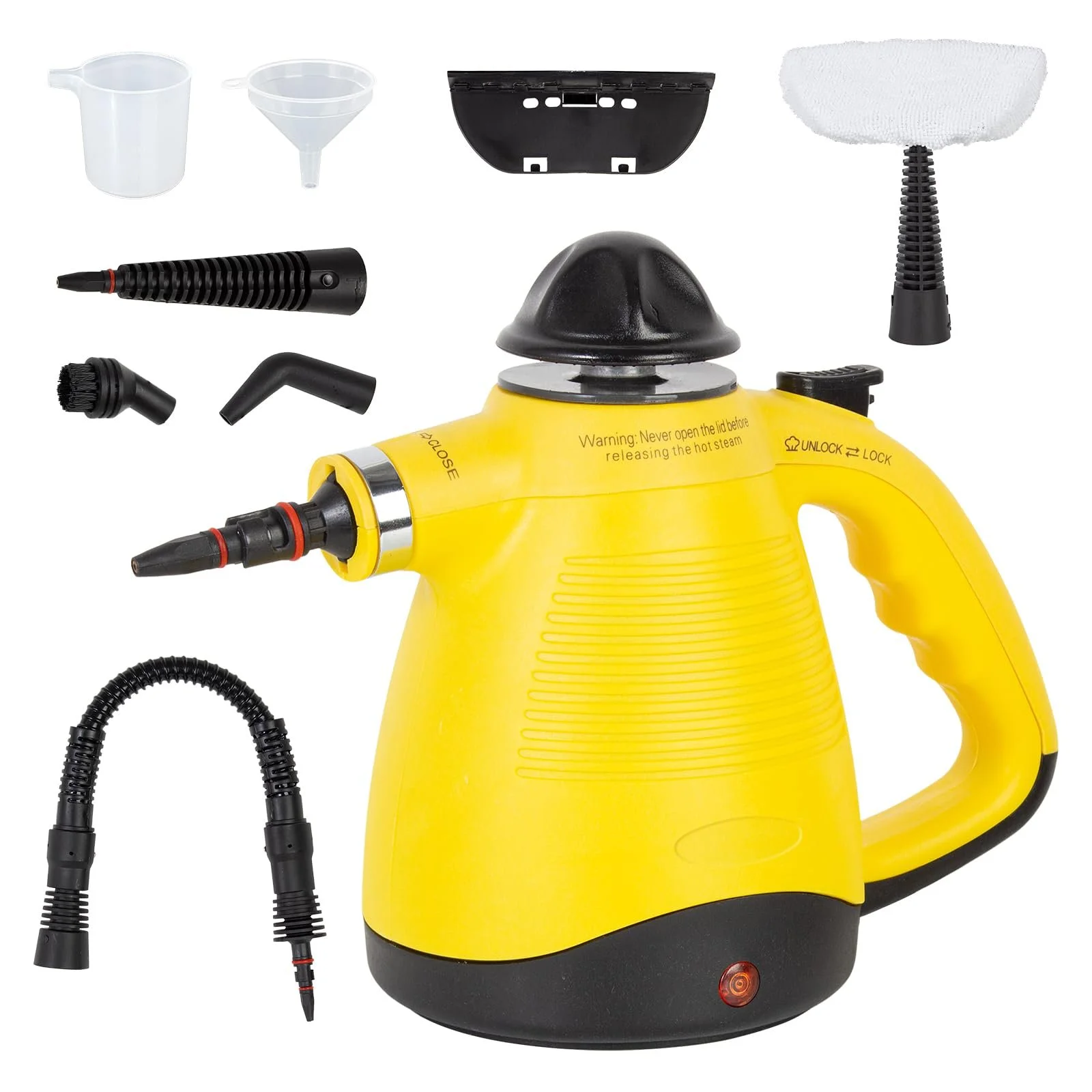 Пароочисник ручний Todeco 3,5 бар 450 мл з 8 аксесуарами, фото №1 Пароочисник ручний Todeco 3,5 бар 450 мл з 8 аксесуарами, фото №1