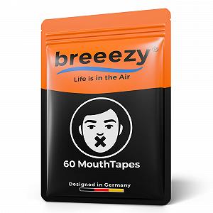 Пластырь для рта Premium breeezy, 60 шт. для поддержания носового дыхания эргономичное решение против храпа для лучшего сна и отдыха - Фото 1