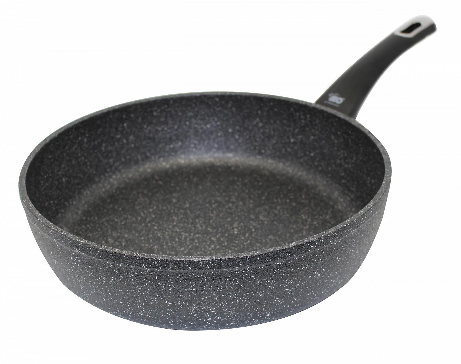 Сковорода для соте Granite Evolution 24 см, Микроячеистая структура, профессиональное антипригарное покрытие ELODUR, подходит для индукционных плит, черная, фото №3 Сковорода для соте Granite Evolution 24 см, Микроячеистая структура, профессиональное антипригарное покрытие ELODUR, подходит для индукционных плит, черная, фото №3