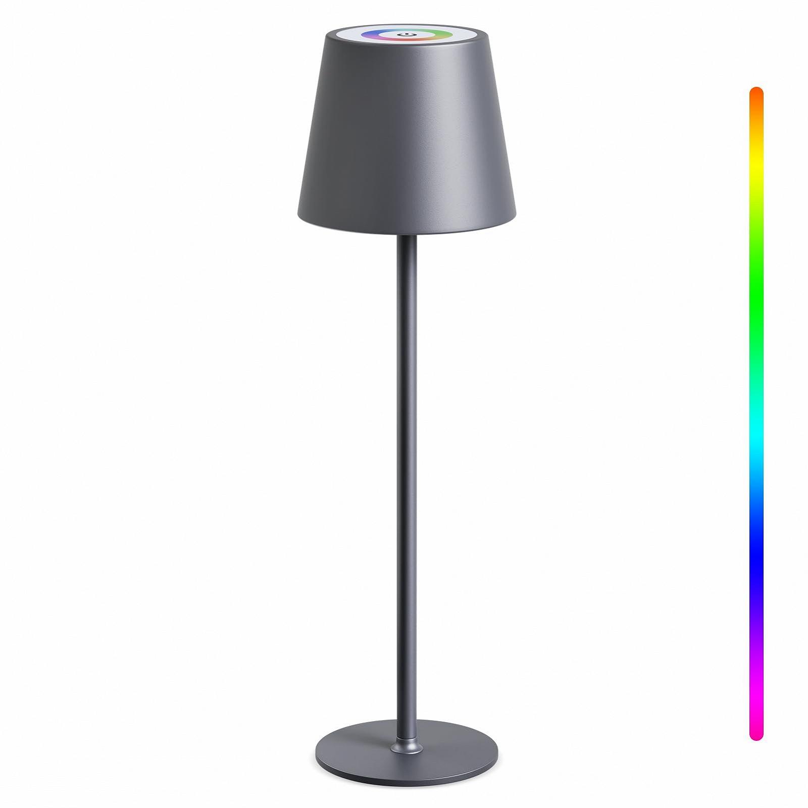 Настольная лампа MALUX Wireless LED USB-C IP54 Grey, фото №1