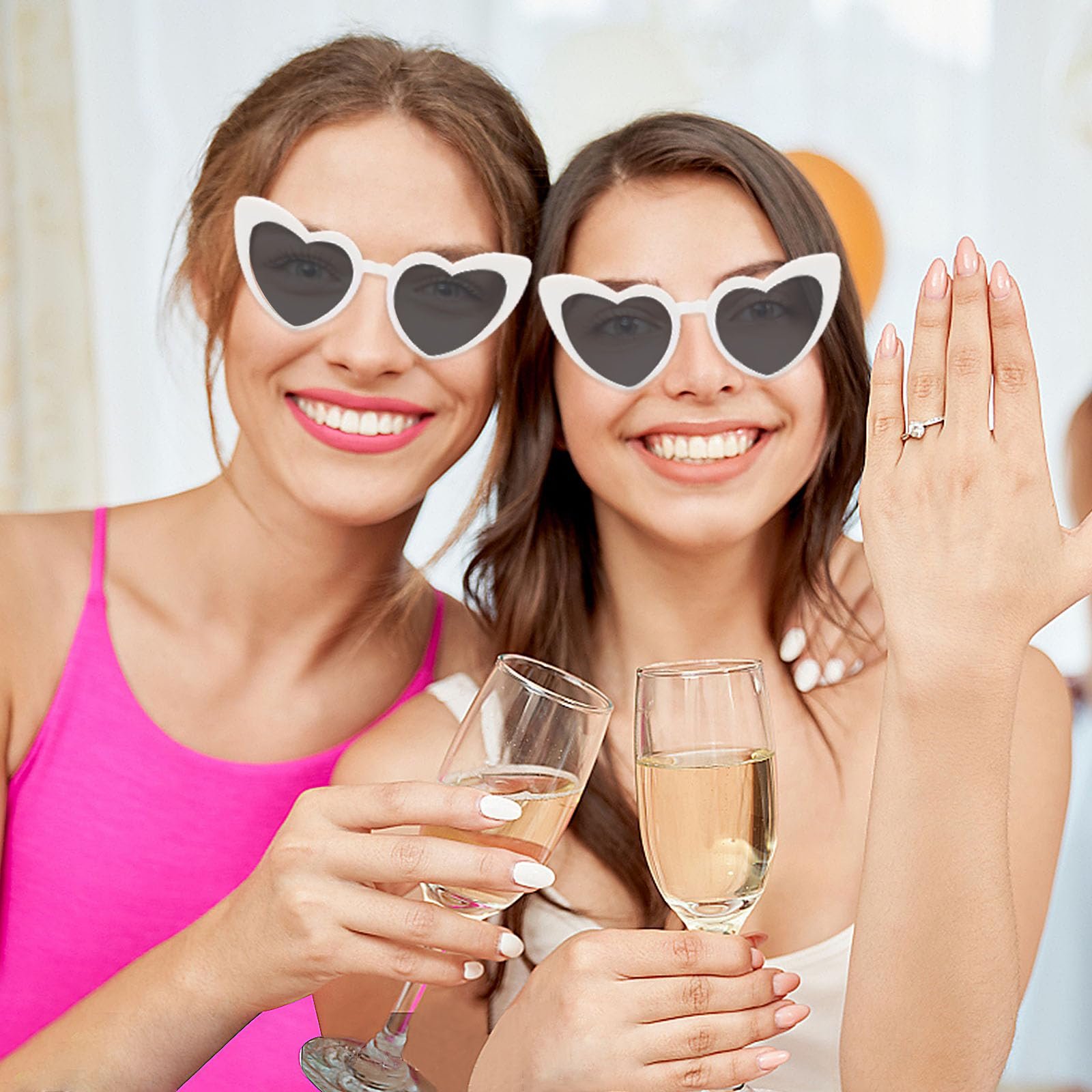 Сонцезахисні Окуляри MOSIERRY Серце Білі, фото №4